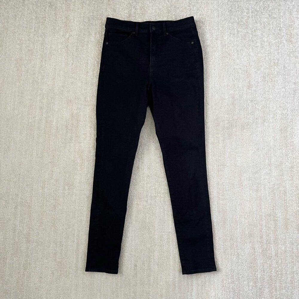 Express Super High Rise Skinny Jeans Jeans 6L Long Black